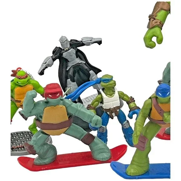 TEENAGE MUTANT NINJA TURTLES 7 Piece Toy Lot TMNT Mirage Viacom McDonalds - Picture 6 of 12